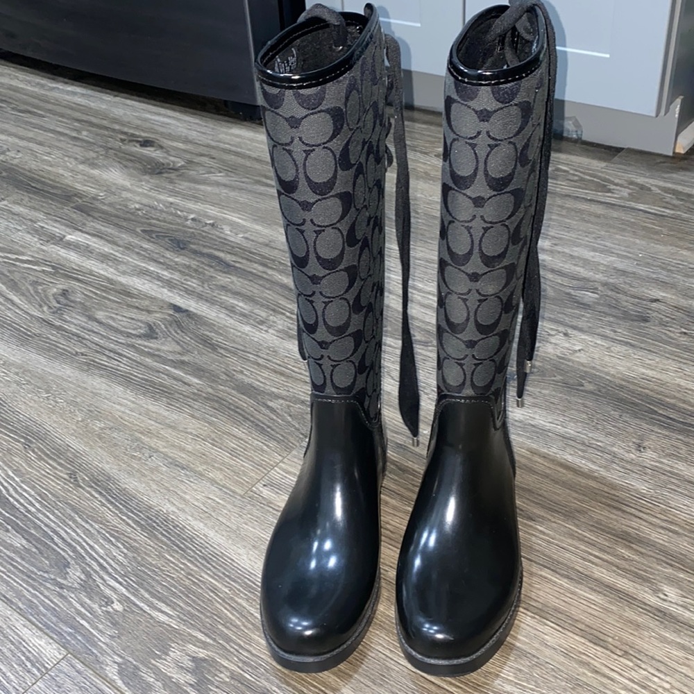 Coach rain boots